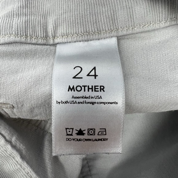 Mother Patch Pocket‎ Corduroy Mini Skirt Light Gray 70's Style Size 24 Women's - Picture 5 of 8